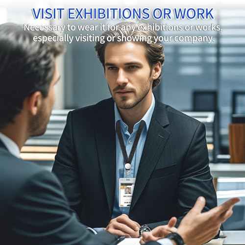 2 Pack Black Lanyards for ID Badges,Lanyard ID Holder with Metal Clasp,Bulk Neck Lanyard ID Holder for Car Keys, Card Holder, Whistle, Keychain, Wallet