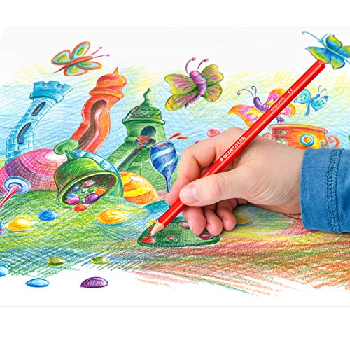 Staedtler 157 M36 Ergosoft Triangular Colouring Pencils - Assorted Colours (Tin of 36 Pencils)