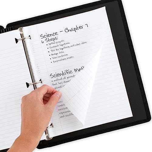Five Star Loose Leaf Paper, 6 Pack, Notebook Paper, Wide Ruled Filler Paper, Reinforced, Fights Ink Bleed, 8 x 10.5, 80 Sheets per Pack (150025)