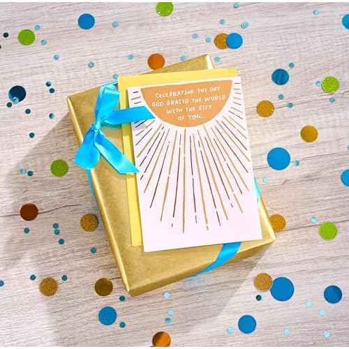 American Greetings Religious Birthday Card (His Light Shines on You)