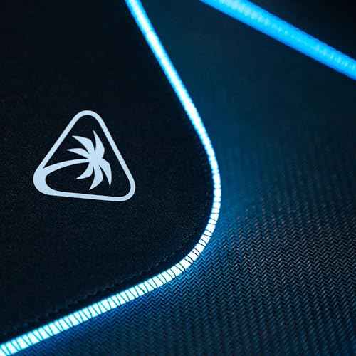 Turtle Beach Sense AIMO XXL Ultra-Wide PC Gaming Mousepad, RGB Illumination, High Precision, Non Slip Back, Extended Keyboard Desktop Mouse Pad with Stitched Edges, Smooth - Black