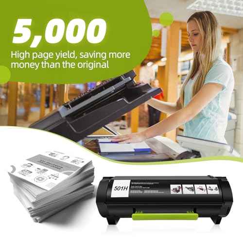 Remanufactured 50F1H00 Lexmark ms312dn Toner Cartridge for Lexmark MX310dn, MS410dn, MS510dn, mx410de MX510de, MX511de, MS610dn, MX610de, MX611de (5,000 Pages)