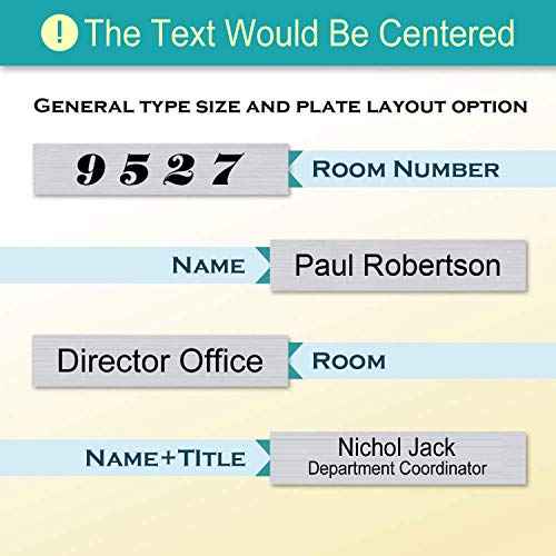 Personalized Office Engraved Name Plate With Wall or Desk Holder 2"x10"