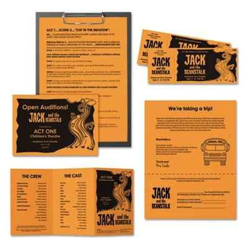 Astrobrights Color Paper, 24 lb Bond Weight, 11 x 17, Cosmic Orange, 500/Ream