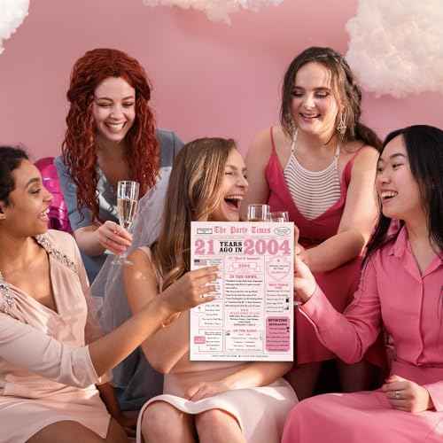 IDU 21st Birthday Card,21st Birthday Decorations & Gifts for Her,21 Year Old Birthday Gifts Card for Women Female Daughter Girls