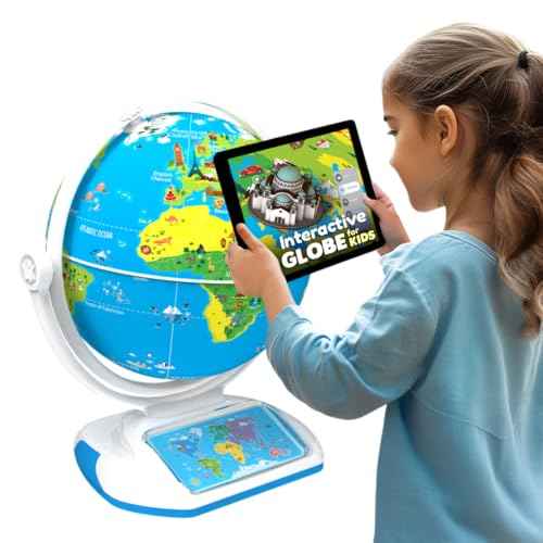 PlayShifu Interactive Globe for Kids ? Orboot Earth Explorer: Tech Powered Interactive Globe for Kids | Smart Gift for Ages 4+ | 400+ Wonders, 1000+ Facts | Constellation Mode & Fun Games | Magic Stylus | Educational STEM Toys for the future scientists
