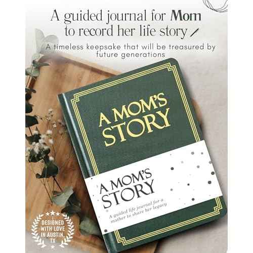 Mom's Life Story Journal (Hardcover): A Meaningful Keepsake for Mom to Share Her Journey and Memories, Book Includes 250+ Prompt Questions, Sentimental Gifts for Mother's Day, Birthday & Christmas
