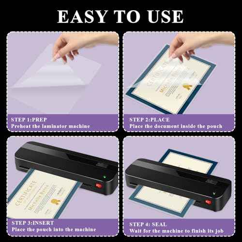 Laminating Sheets 8.5 x 11, 200 Pack Thermal Laminating Pouches 3 mil, Clear Thermal Laminating Plastic Paper Laminator Sheets, Clear Laminate Sheets Fits Letter Sized Paper (8.9 in. ¡¿ 11.4 in.).