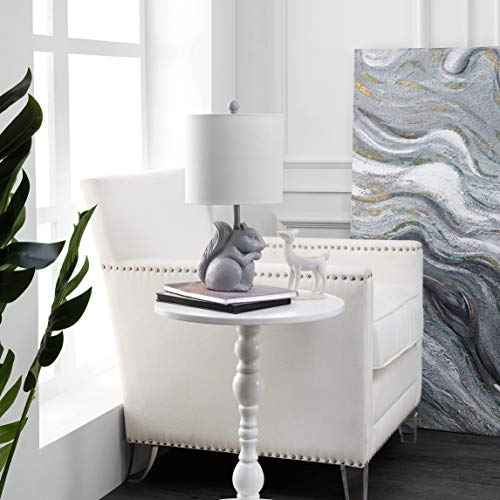 Safavieh Kids Lighting Collection Sunny Squirrel Grey Ceramic 18-inch Bedroom Living Room Home Office Desk Nightstand Table Lamp (LED Bulb Included)