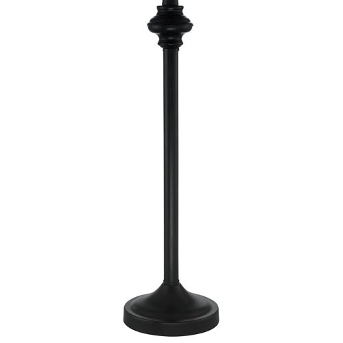 360 Lighting Carter Traditional 3 Piece Table Floor Lamp Set Black Metal Cream Fabric Tapered Drum Shade Decor for Living Room Bedroom House Bedside Nightstand Home Office Reading Family