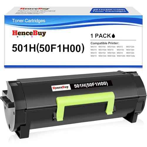 50F1H00 501H Toner Cartridge Compatible Replacement for Lexmark MS312dn MS610dn MS310 MS510dn MS415dn MS310dn MS310d MS315dn MS410d MS410dn MS610de (High Yield,1-Black)