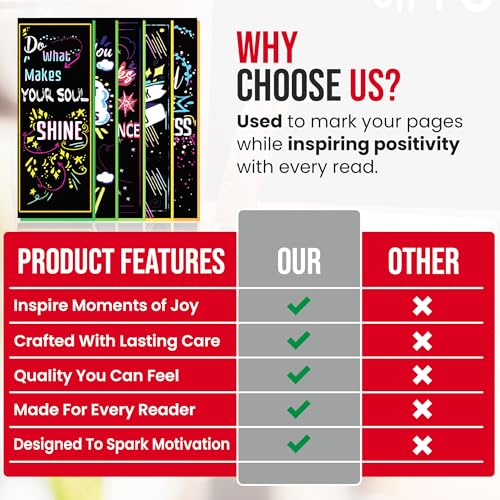 100-Pack Inspirational Motivational Bookmarks for Reading & Classroom Rewards