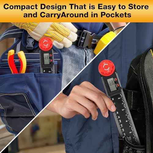 Digital Angle Finder Protractor, Angle Finder Ruler, 7inch 200mm 7inch/200mm, Angle Measuring Tool for Woodworking,Carpenter,Construction,DIY Measurement