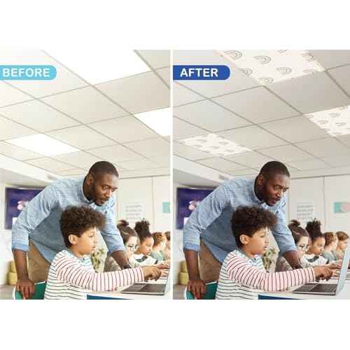 Teacher Created Resources Modern Rainbow Calming Covers Ceiling Light Filters (TCR20142)
