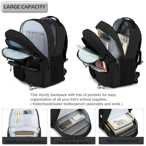 Lohol Water Resistant Daypack with Mulitiple Pockets for School