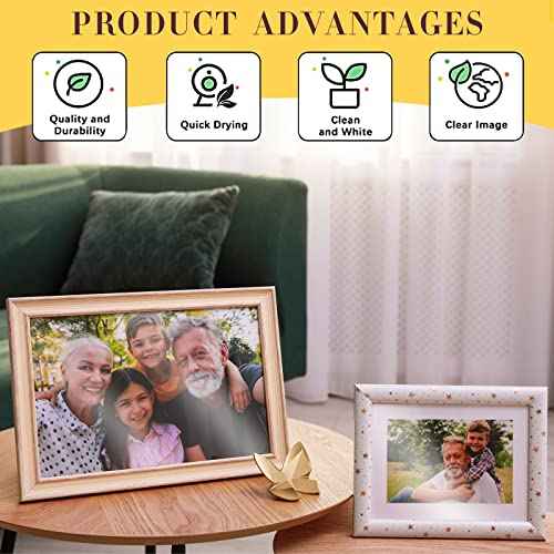 Fainne 800 Sheets Photo Paper 4x6 in Glossy Double Sided 54lbs 9.5mil 200gsm Photo Paper Glossy Card Stock for Inkjet Printing Printer Making Pictures Calendar Greeting Card Printing