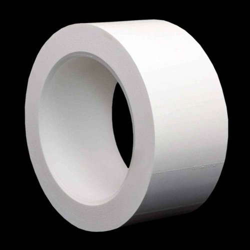 StaticTek Polyvinyl Chloride (PVC) Rubber Solvent Resistant Cleanroom White Tape from Clean Plastic Core, Strong Synthetic Rubber Adhesive, 2 Inch 36 Yard (Pack of 4)