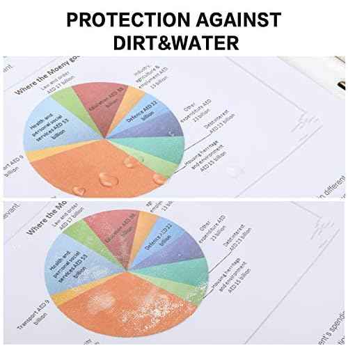 Sheet Protectors, PANDRI 500 Pack Clear Heavy Duty Plastic Page Protectors Sheet Reinforced 11-Hole Fit for 3 Ring Binder Fits Standard 8.5 x 11 Paper, 9.25 x 11.25 Top Loaded, Excluding Acid