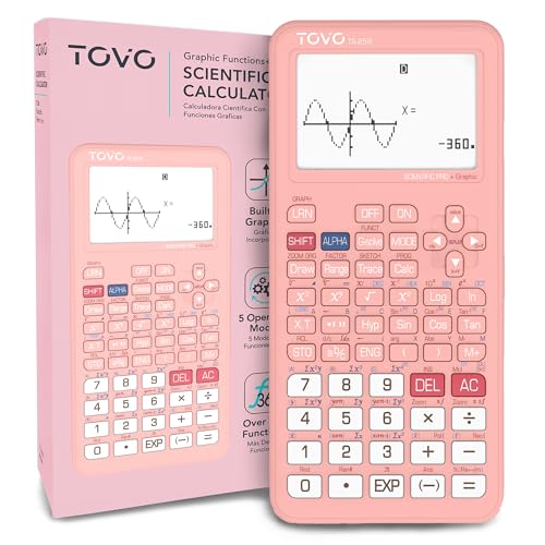 TOVO Scientific Calculator with Graphing Functions, Multiple Modes, 360 Functions, Large Screen, Intuitive Interface for Beginners, High School & Advanced Courses, TS-259 (Developed by CATIGA)
