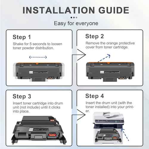 B205 / B210 / B215 Black High Yield Toner Cartridge (3,500 Pages/Pack) Replacement for Xerox 106R04347 106R04346 Toner Cartridges Work for B205NI B210DN215DNI Printer (1BK)