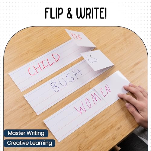 100 Pack Dry Erase Sentence Strips - 16x3 Inches, Laminated, White, Essex Wares