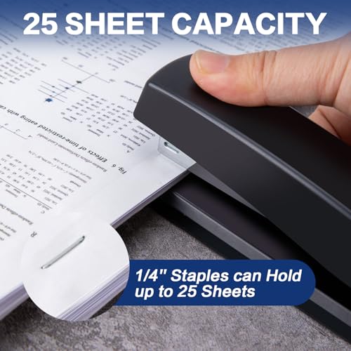 Deli Staples 1/4 Inch Length, 10,000 Staples in 2 Boxes of 5,000 - Compatible with Most Staplers