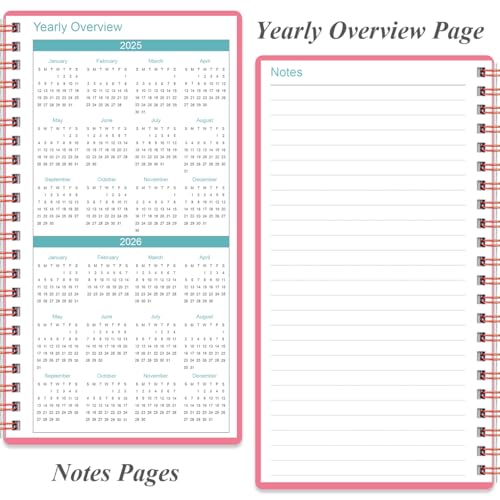 Heveboik Pink Budget Planner A6 3.75 x 6.75 inch - 80 Sheet Expense Tracker
