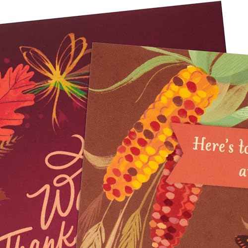 Hallmark Thanksgiving Cards, Warm Wishes and Favorite Traditions (6 Cards with Envelopes)