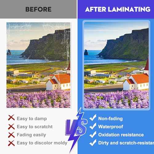 CAREGY Thermal Laminating Pouches, Holds 8.5 x 11 Inch Sheets,200 Pack Laminating Sheets, 3 Mil, 9 x 11.5 Inches Lamination Sheet Paper for Laminator, Clear, Letter Size, Office and School Supplies
