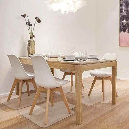 Azadx Clear Office Chair Mat 36'' X 48'', Durable Desk Chair Mat for Hardwood Floor, Heavy Duty Plastic Office Floor Mat Under Rolling Chairs for Easy Glide and Protection (36" X 48" with Lip)