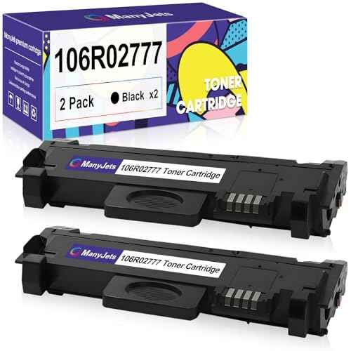 106R02777 Compatible Toner Cartridge Replacement for Xerox 106R02777 Black Toner Cartridge,Work with Xerox WorkCentre 3215 3215NI 3225 3225DNI Phaser 3260 3260DI 3260DNI 3052 (Black,2-Pack)