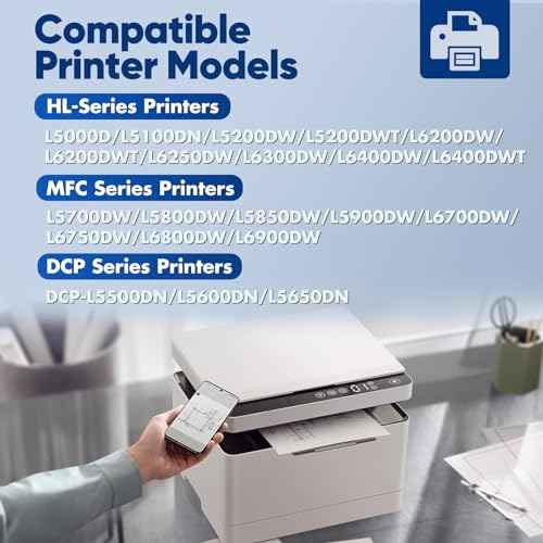 DR820 Drum Unit Compatible for Brother DR-820 DR820 | Replacement for MFC-L5900DW HL-L6200DW HL-L5200DW HL-L6200DW HL-L5100DN Printer ,2-Pack(Not Toner Cartridge)