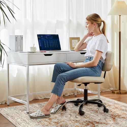 Office Chair Mat for Hard Floors & Tile Floor, 48¡¯¡¯ X 60¡¯¡¯ Anti Slip Desk Mat for Hardwood Floor, Computer Gaming Room, Low Pile Carpet Floor, Orange