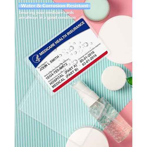 10 Pack New Medicare Card Holder Protector Sleeves£¬12Mil Clear PVC Waterproof Medical / Credit Card, Business / Social Security Card Protector