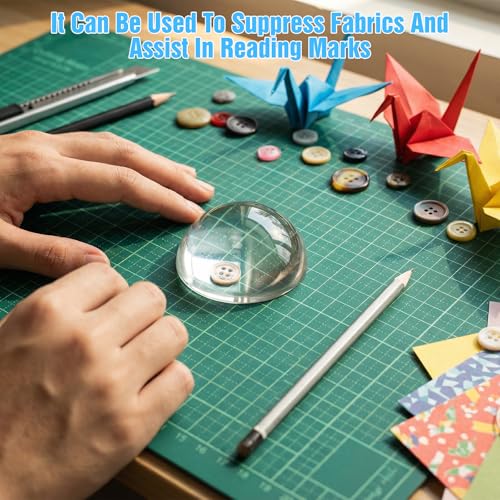 16 Pcs Crystal Dome Magnifying Paperweights for Reading Home & Office Decor