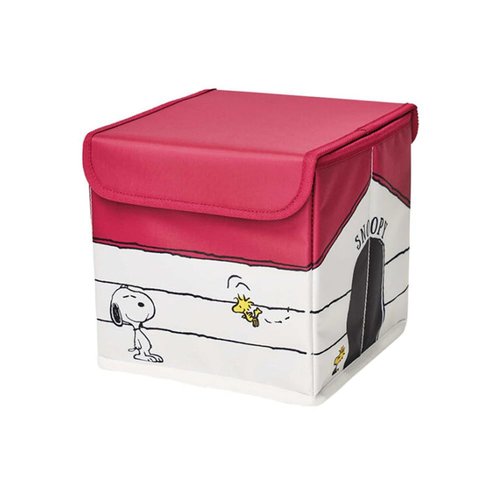 Finex White Dog Collapsible Foldable Storage Organizer Box with Removable Matching Lid Acessories Pen Holder Oxford Cloth