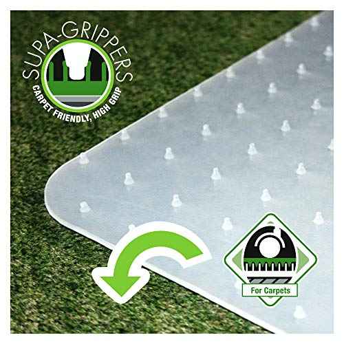 Floortex Revolutionmat 29-inch x 46-inch Rectangular Chair Mat for Carpet, Polypropylene (NCMFLLGC0001)
