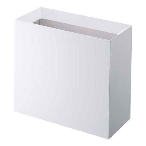 YAMAZAKI Home Tower Trash Can - Modern Garbage Waste Basket with Handle for Kitchen Bedroom Bathroom Office - Wide - Abs Plastic - 4 Gallons, 15 Liters