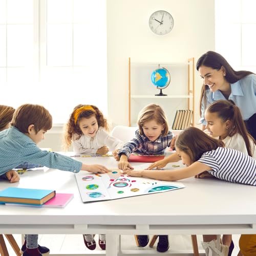 2 Pack Small Trifold Poster Board 26" x 17", White Corrugated Project Boards for Science Fairs, School Projects and Event Displays