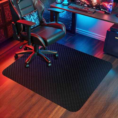 Vicwe Gaming Chair Mat for Hard Floor,36" x 48" Computer Chair Mat for Tile Floor,Anti-Slip Hard Floor Protector Rolling Chair for Office Home