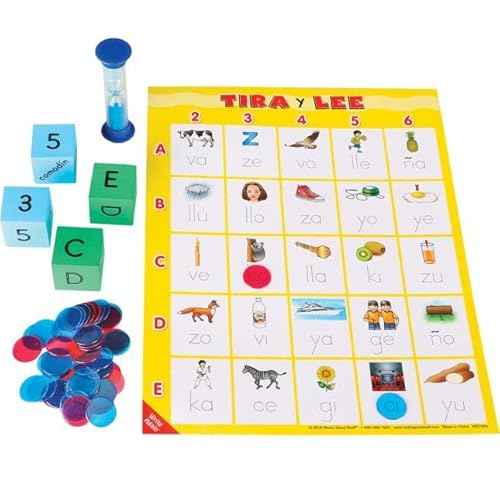 Really Good Stuff Tira y lee: S?labas directas (Roll and Read: Spanish Direct Syllables) - 1 Game