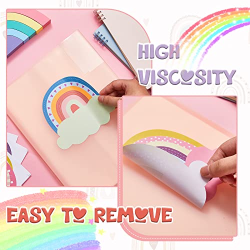 Rainbow Name Tags Classroom Labels Self-Adhesive Kids 108 Pcs