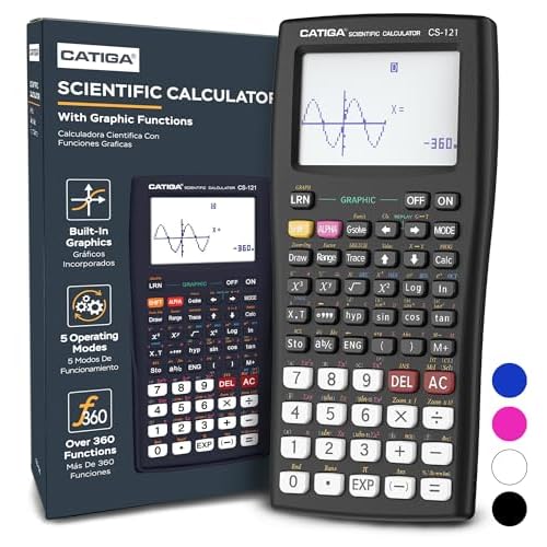 CATIGA Scientific Calculator with Graphic Functions, Multiple Modes with Intuitive Interface, Perfect for Beginner and Advanced Courses, High School or College, CS-121