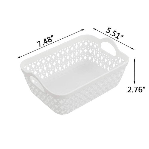 Sosody Plastic Mini Storage Baskets for Drawer, 12 Packs