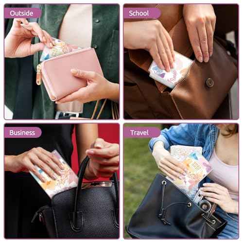 Pocket Calendar 2025-2027, Floral 2025-2027 Monthly Planner - 3.7" x 6.7" - Runs from September 2025 Until December 2027, 2026 Pocket Calendar with PVC Cover for Organizing & Planning