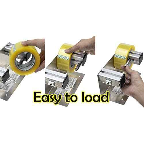 2''/3'' Desktop Table Top/Wall Mounted Tape and Label Dispenser, Large Desktop Tape Dispenser, Stainless Steel Frame with Sucktion Cup Sucker TTD-01