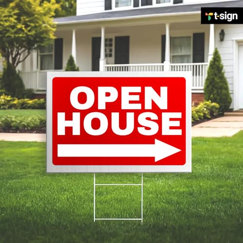 T-Sign White Corrugated Plastic Sign Board 24x36 Inches 2-Pack Indoor Outdoor