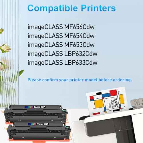 067 Black Toner Cartridge Replacement for Canon 067 067H for imageCLASS MF656Cdw LBP632Cdw MF654Cdw MF653Cdw LBP633Cdw Printer (Black, 2-Pack)