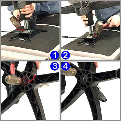 AAGUT Office Chair Cylinder Replacement, 6" Long Stroke Shock Piston Heavy Duty 450lbs Gas Lift Cylinder Fits Most Chairs,Highest End Class 4 Hydraulic Pneumatic Piston, Universal Size