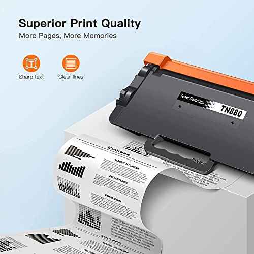 E-Z Ink Compatible Toner Cartridge Replacement for Brother TN880 Super High Yield Toner Cartridge TN 880 TN-880 MFC-L6900DW HL-L6200DW MFC-L6700DW MFC-L6800DW HL-L6200DWT HL-L6300DW£¨2 Black£©